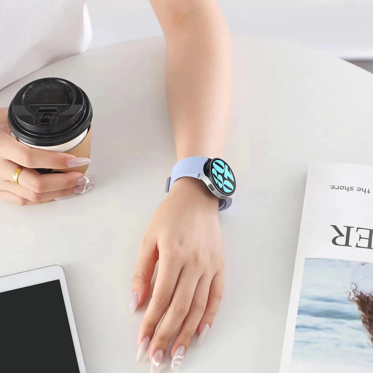 Soft Silicone Sport Strap for Samsung Galaxy Watch 7