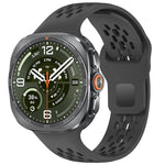 Perforated Silicone Sport Band with Quick-Release Connector for Samsung Galaxy Watch Ultra 2