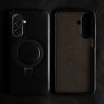 Genuine Leather Case with 90° Rotating Magnetic Bracket Stand for Samsung Galaxy A26