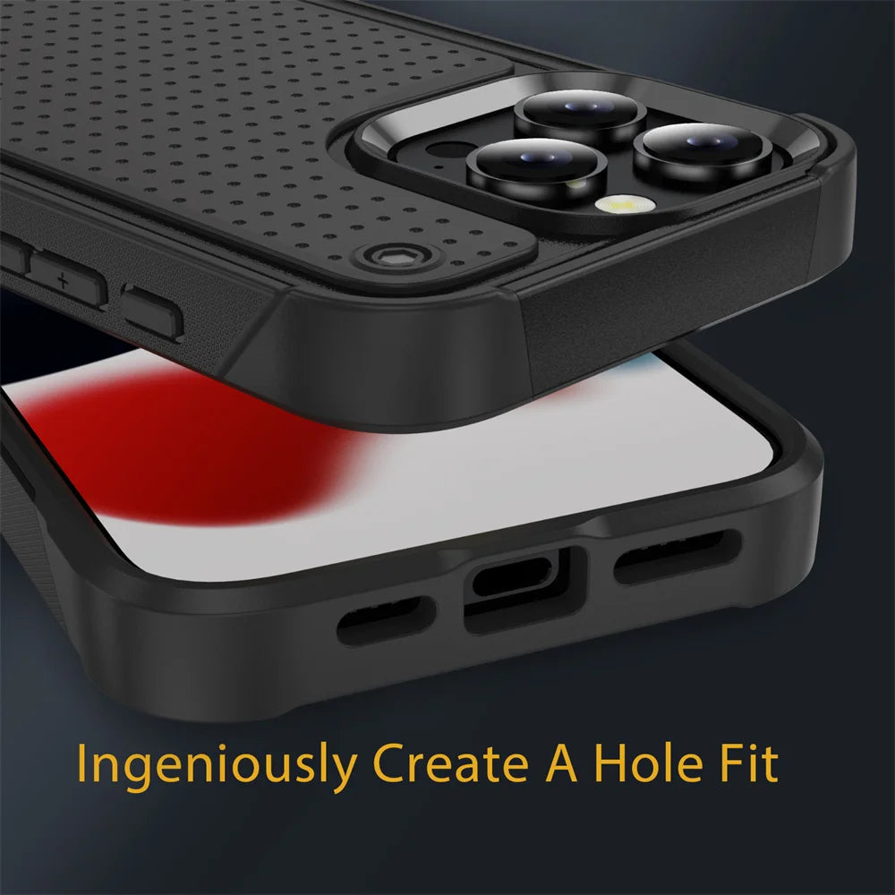 Heavy Duty Protective Armor Case for iPhone 16 Series