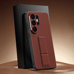 Litchi Texture Phone Case with Stand for Samsung Galaxy S26 Series