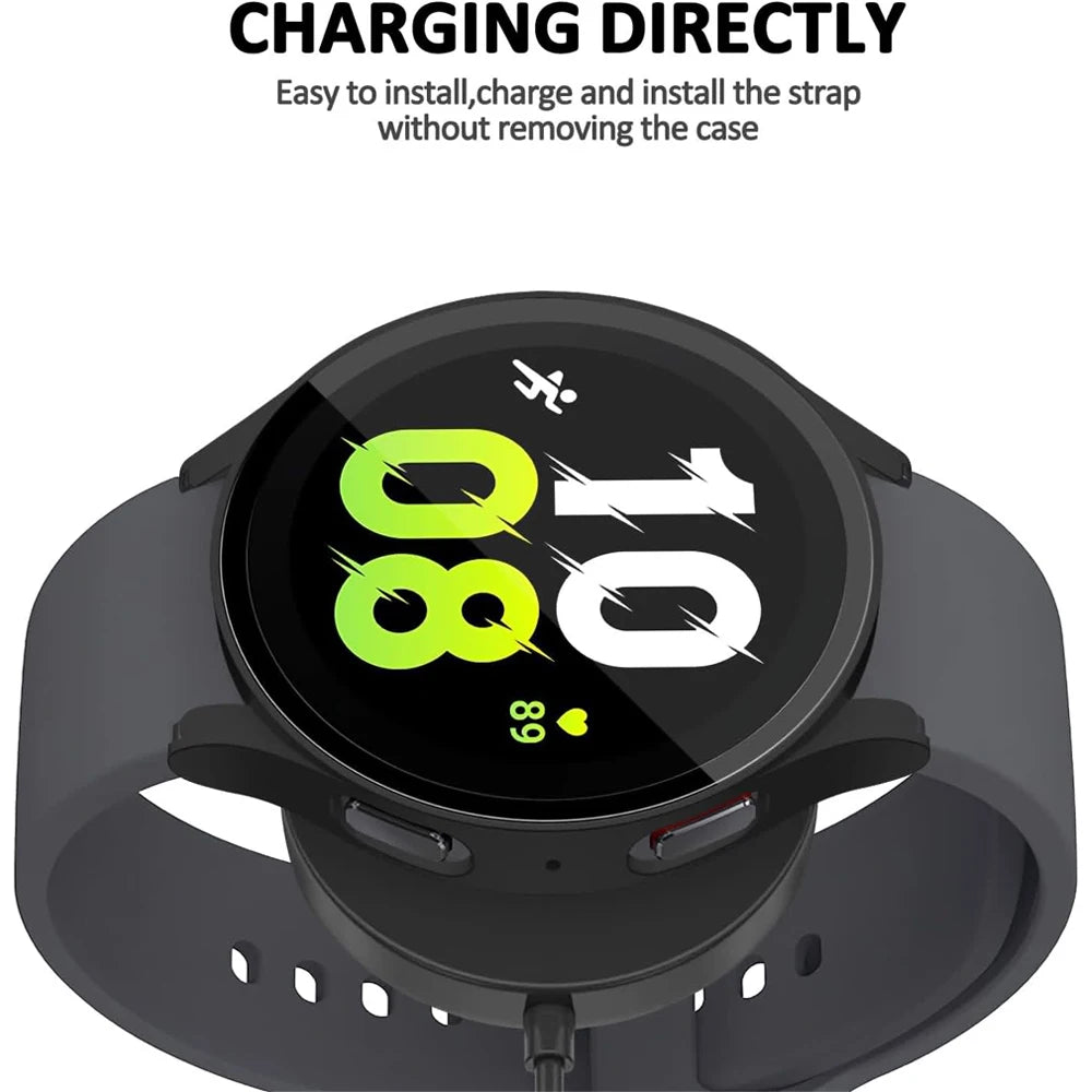 Full Coverage PC Protective Case With Tempered Glass for Samsung Galaxy Watch 6