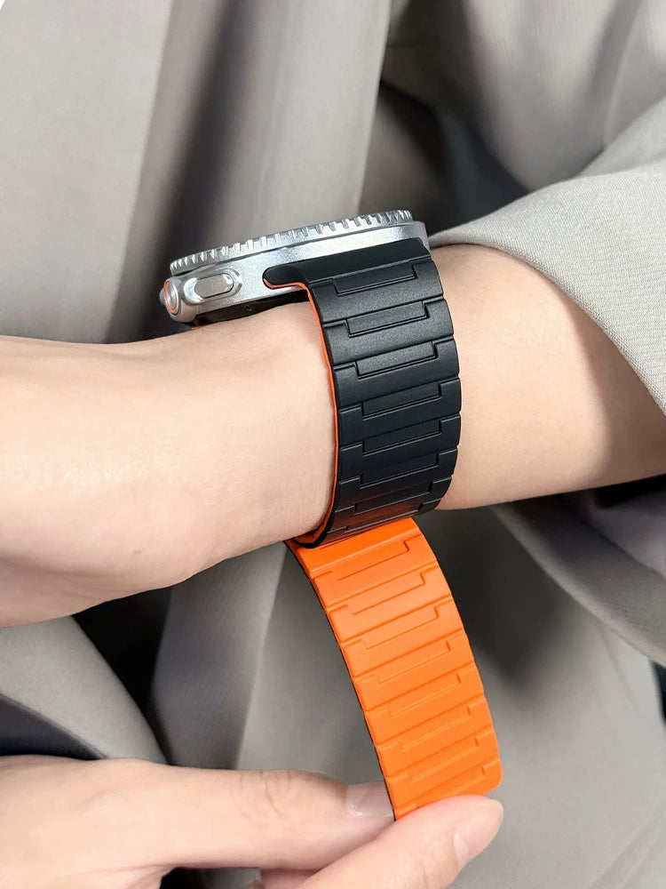 Silicone Magnetic Closure Watch Band for Samsung Galaxy Watch 9