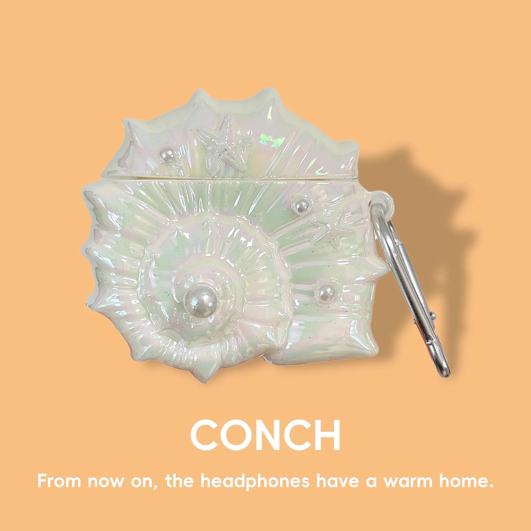 Conch-Shaped Silicone Case for AirPods Pro 2