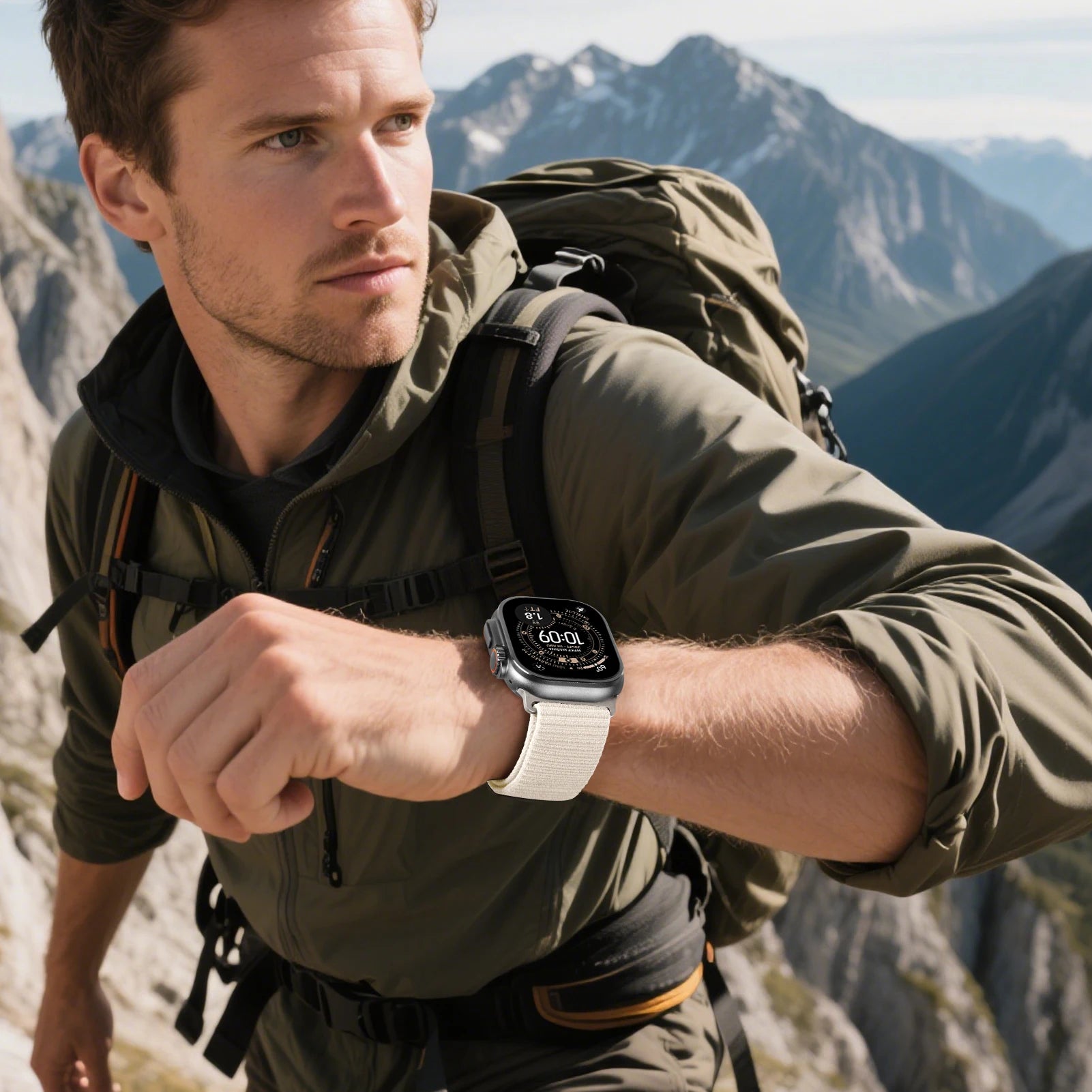 Adjustable Sport Loop Watch Band for Apple Watch