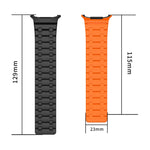 Magnetic Watchband with Dual-Color Design for Samsung Galaxy Watch Ultra 2