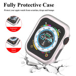 PC Colorful Watch Case with Tempered Glass for Apple Watch