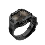 Luxury Stainless Steel Case & Silicone Strap Modification Kit for Apple Watch Series 10 (46mm)