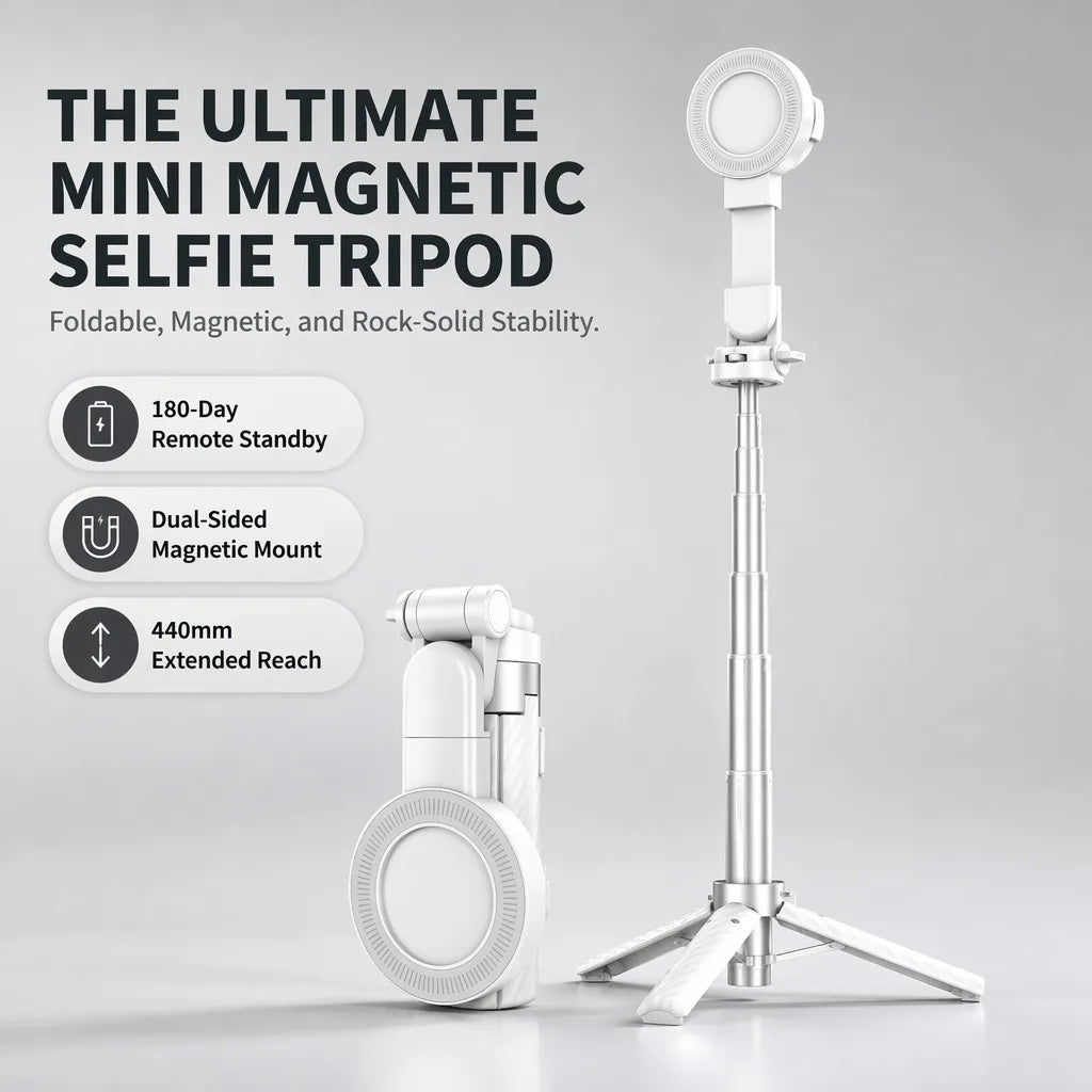 Pocket Dual-Sided Magnetic Selfie Stick Tripod
