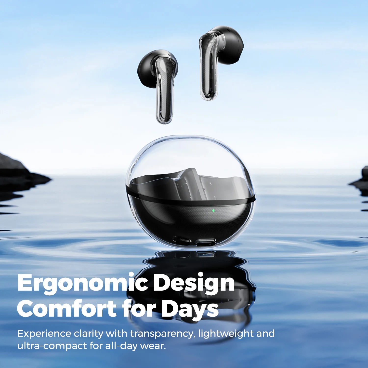 SoundPEATS Clear Pods Bluetooth Earbuds