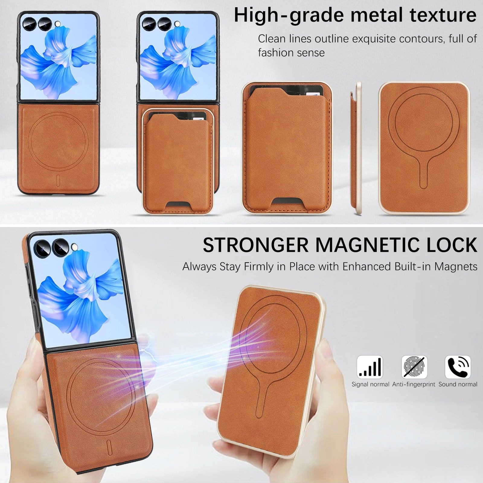 2-in-1 Magnetic Detachable Wallet Case for Samsung Galaxy Z Flip 7