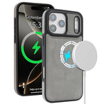 MagSafe Compatible Slim Leather Case for iPhone 17 Series