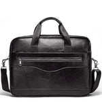 Premium Leather Laptop Briefcase