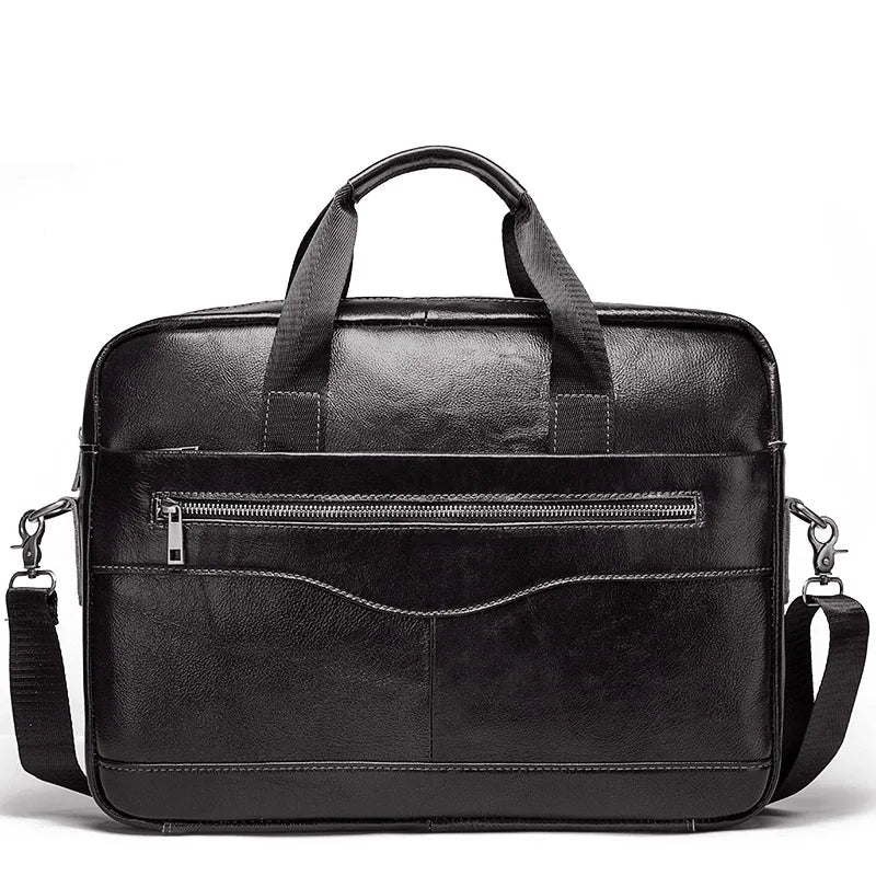 Premium Leather Laptop Briefcase