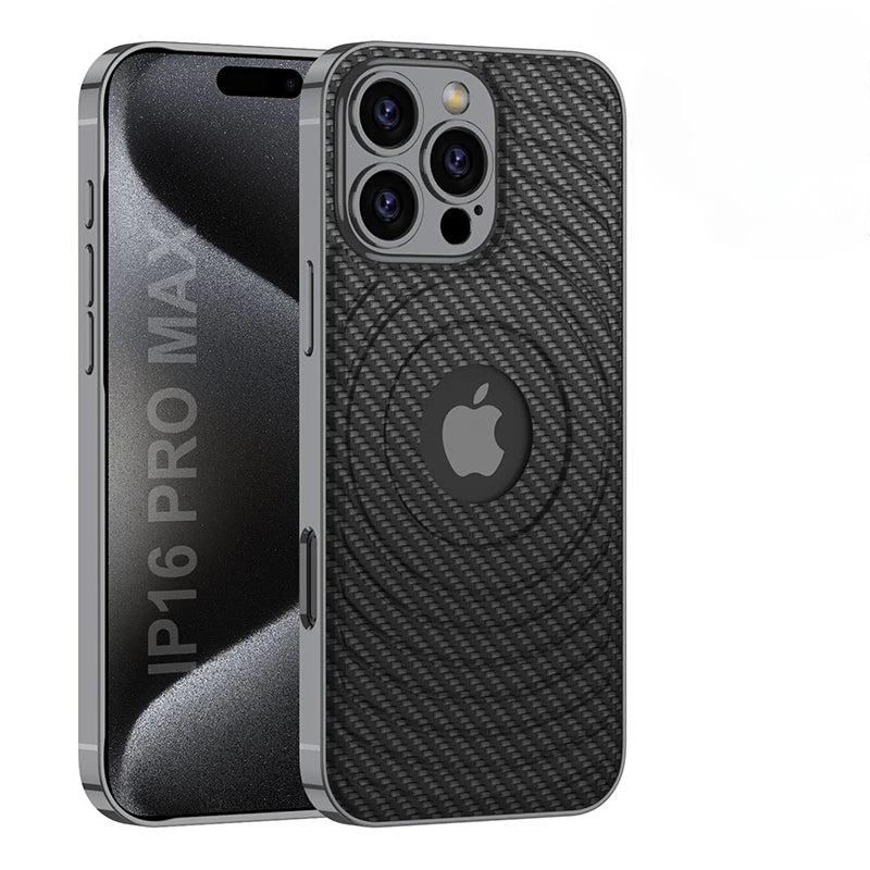 Luxury Electroplated Leather Case for iPhone 16 Series