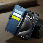 Premium Leather Flip Wallet Book Case for Samsung Galaxy S25 Edge