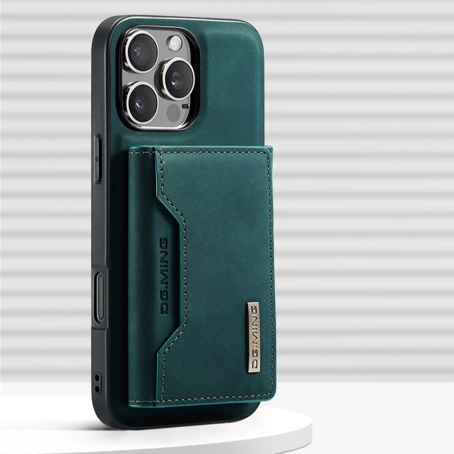 2-in-1 Detachable MagSafe Wallet Leather Case for iPhone 16 Series