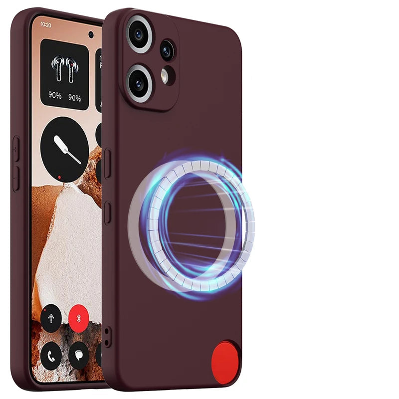 Soft Silicone Magnetic Case for Nothing CMF Phone 2 Pro