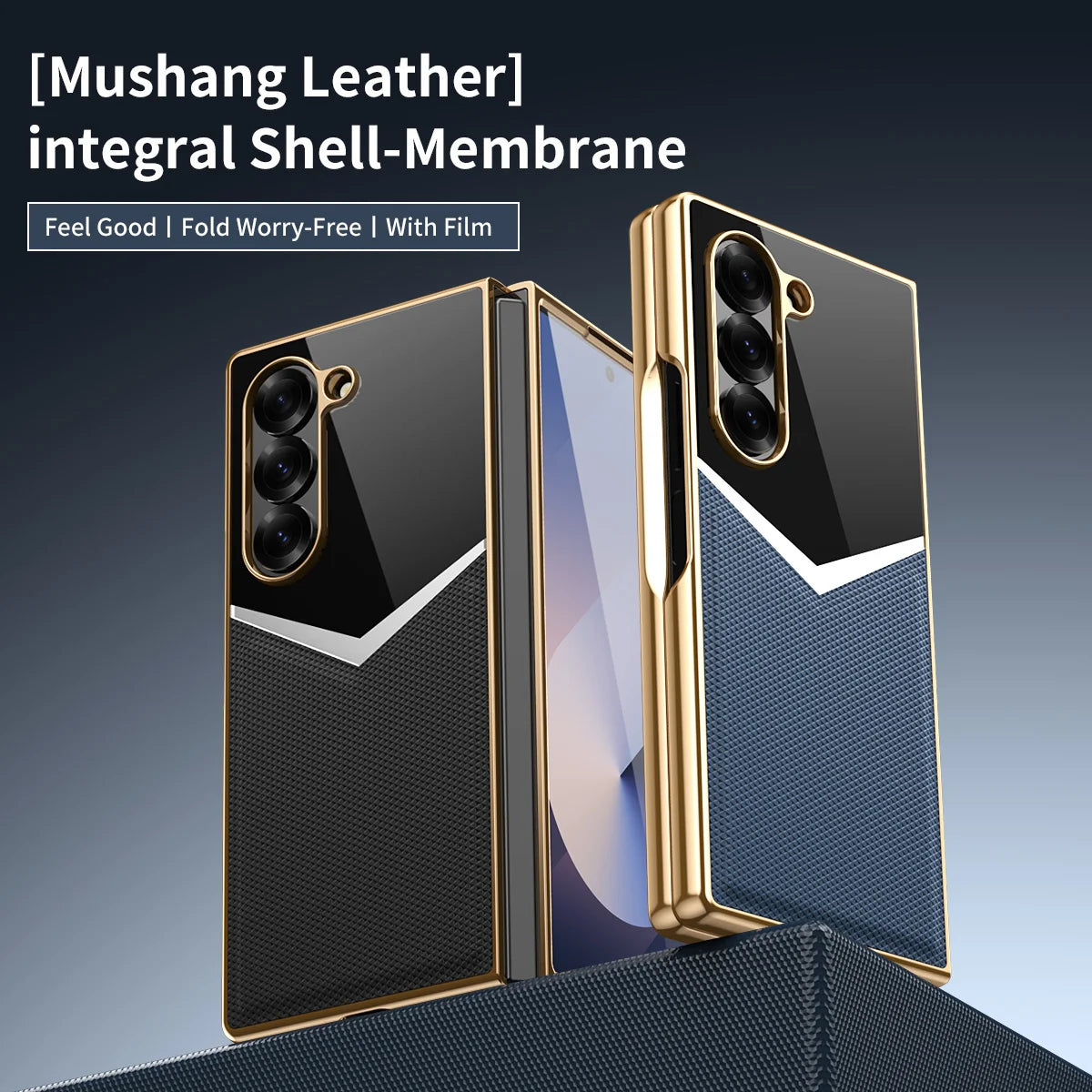 Samsung Galaxy Z Fold 6 Luxury PC Case with Electroplated Finish