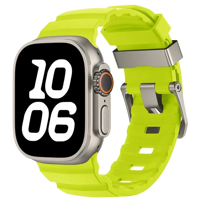 Durable Silicone Sport Strap for Apple Watch