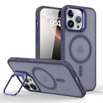 Matte MagSafe Case with Metal Lens Protection & Stand for iPhone 16 Series