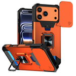 Hybrid Armor Case with 360° Rotating Ring Stand for iPhone 18 Series