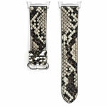 Genuine Leather Snake Pattern Bracelet Strap for Samsung Galaxy Watch 8 & Galaxy Watch 8 Classic