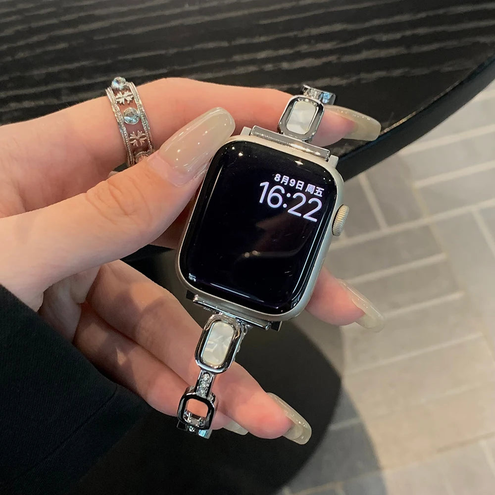 Women's Fashion Metal Link Bracelet for Apple Watch