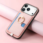 2-in-1 Detachable Leather Wallet Case with Card Slot & Ring Holder for iPhone 17 Series