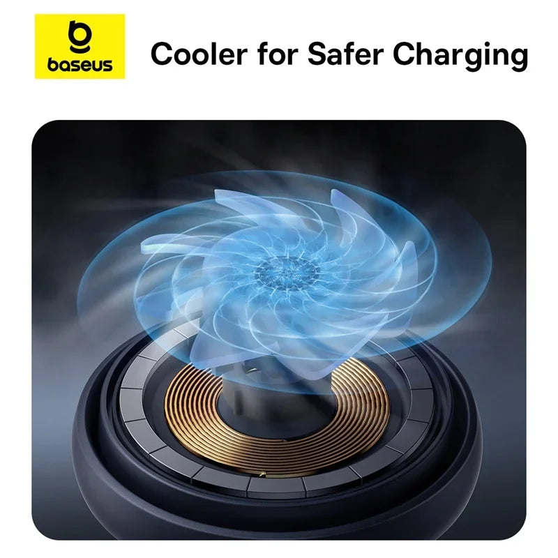 Baseus Orbit 2 Pro 15W Qi2 Fast Magnetic Charger Stand with Cooling System