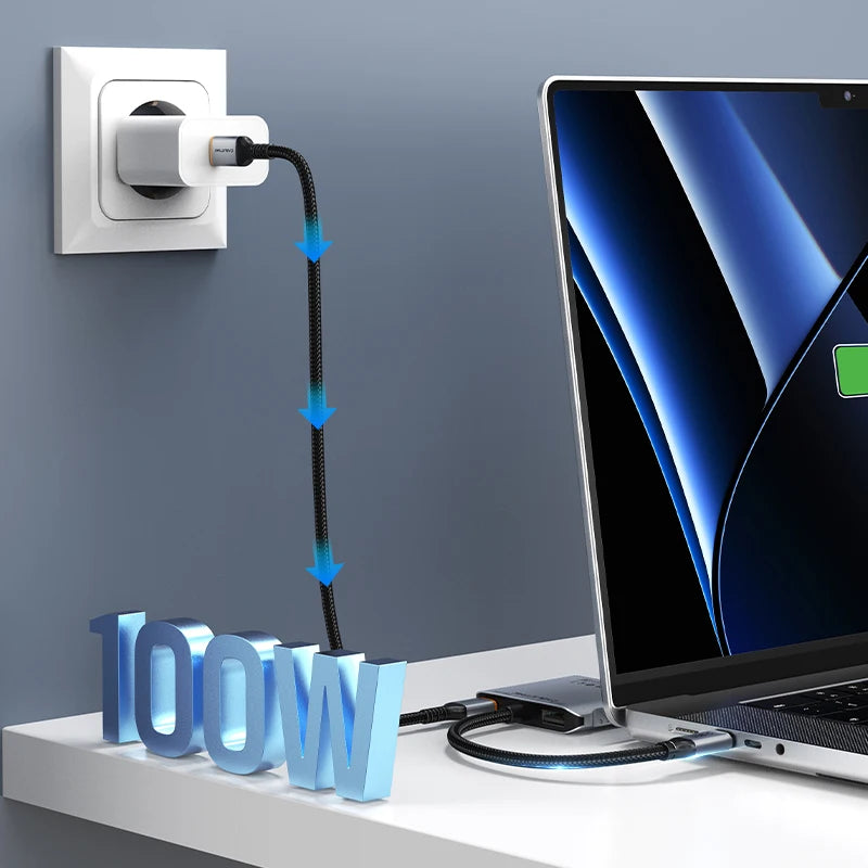 CABLETIME USB-C to Dual HDMI Adapter Hub