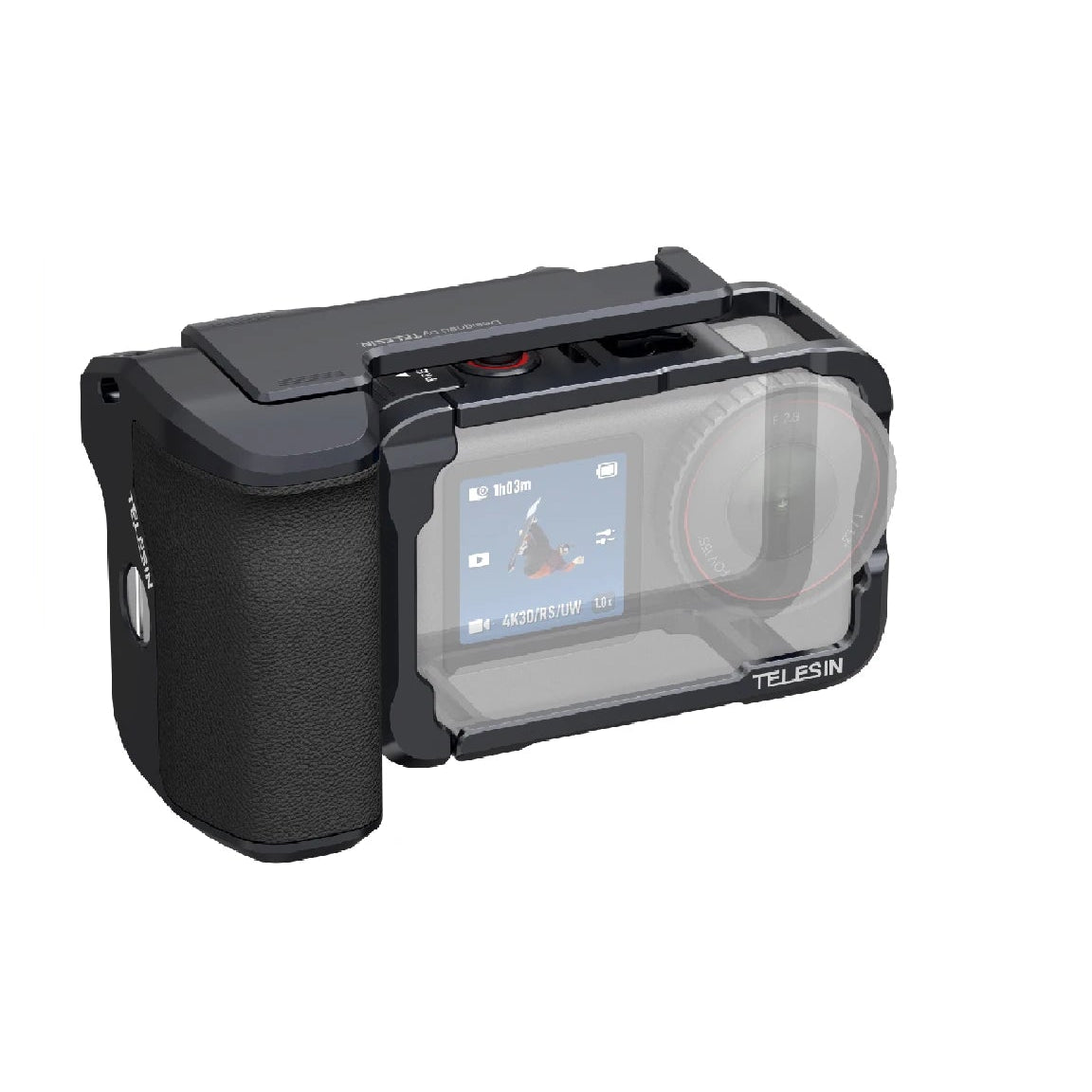 TELESIN Hand Grip Remote Control Kit for DJI Osmo Action 6