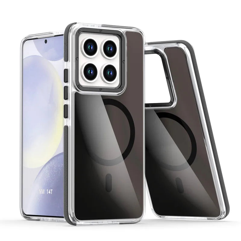 Luxury TPU + Hard PC Anti-Yellow Magnetic Case for Xiaomi 14T Series