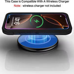 3-in-1 Hybrid Military-Grade Anti-Shock Case with Hard PC Holder for iPhone 16 Series