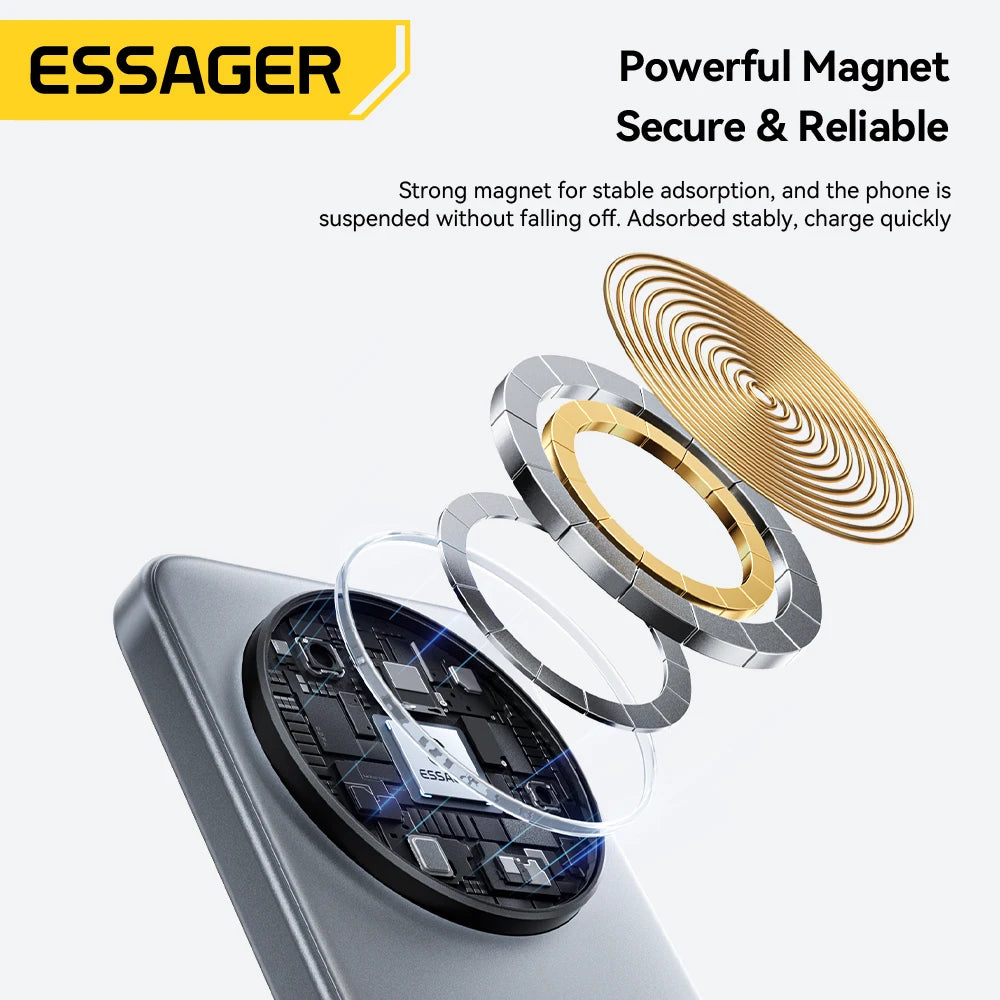 Essager 15W 3-in-1 Magnetic Wireless Charging Station With Foldable Stand