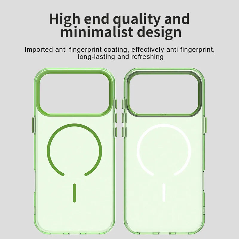 Transparent TPU Camera Protection Case with MagSafe Ring for iPhone 18 Series