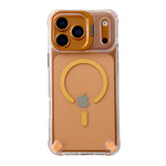 Slim Clear MagSafe Protective Case with Metal Stand for iPhone 17 Series