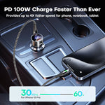 QOOVI 120W Dual-Port USB-C Car Charger