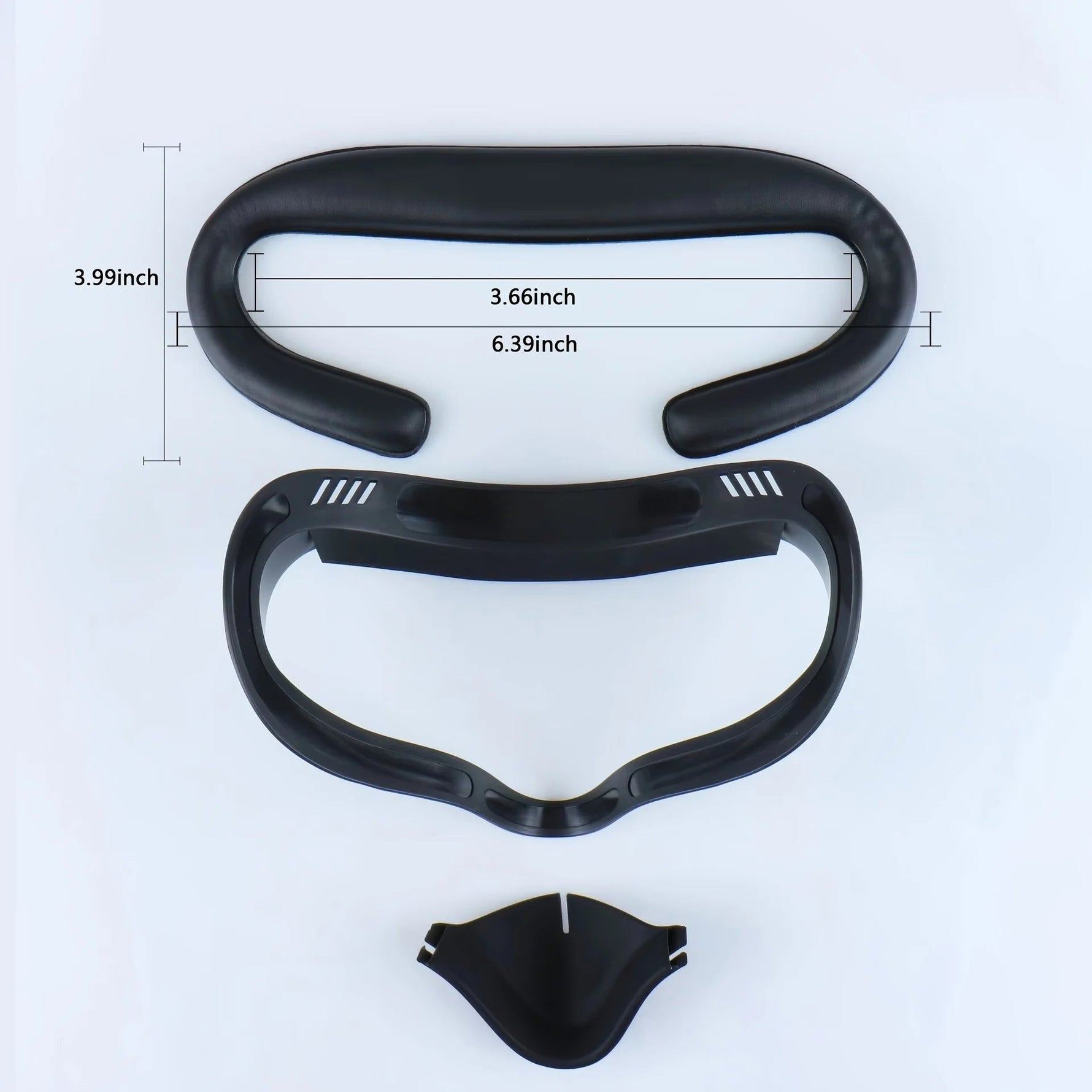 PU Leather Wide 3D Facial Interface Replacement for Meta Quest 2