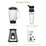 BioloMix 1300W Smoothie Maker with 1.5L Glass Jar