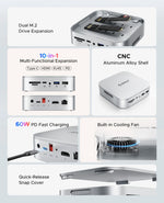 ORICO MR10 Dual M.2 SSD Enclosure & Docking Station