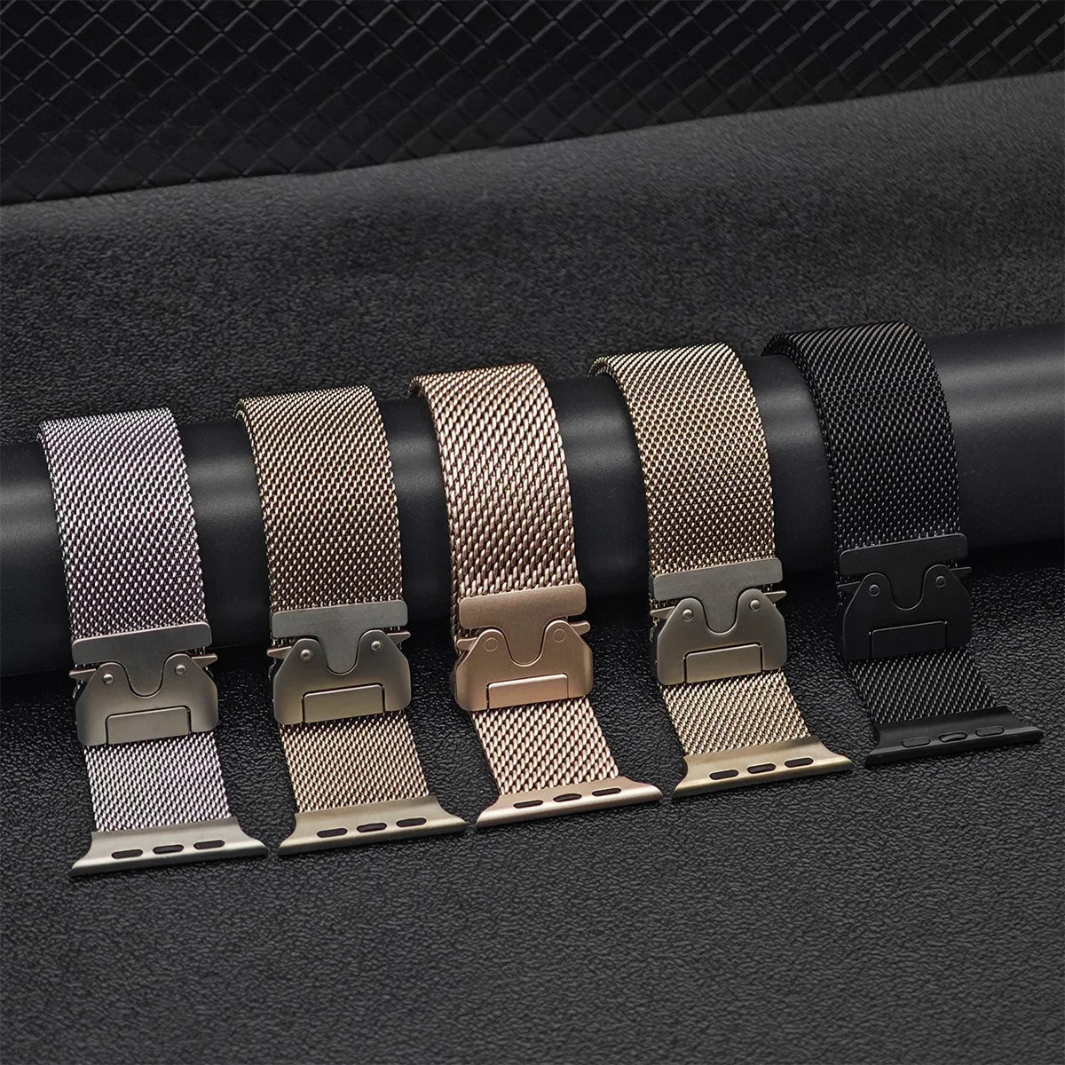 Magnetic Milanese Band with Shockproof Ultra Bumper Case for Apple Watch