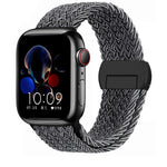 Stretchable Braided Solo Loop with Magnetic Closure for Apple Watch