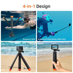 Floating Selfie Stick & Tripod for Action Cameras