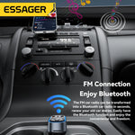 Essager Bluetooth 5.3 FM Car Transmitter with Dual Port Fast Charger