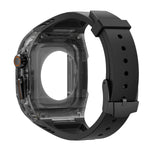 Luxury Transparent Case with Integrated Strap for Apple Watch