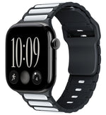 Silicone Quick-Release Band with Segmented Link Design for Apple Watch