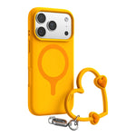 Shockproof Liquid Silicone MagSafe Case with Heart-Shaped Lanyard for iPhone 17 Series