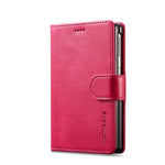 Hand-Stitched Leather Wallet Case with Kickstand for Samsung Galaxy Z Fold 8