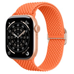 Elastic Silicone Band with Slide Buckle for Apple Watch
